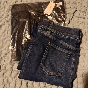 2 pairs brand new SPANX jeans